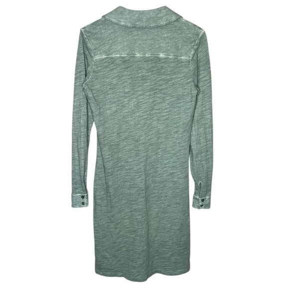 Peruvian Connection Verdigris Lagos Shirt Dress Women’s XS in Green Button Up - Picture 3 of 8